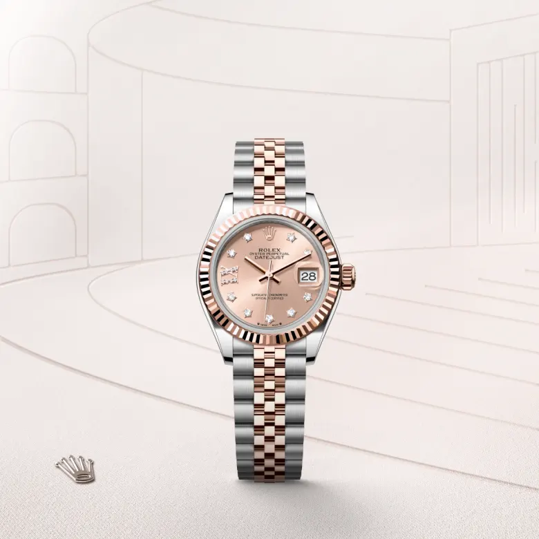 La Roux Rolex Lady-Datejust Everose Gold Rolesor Oystersteel